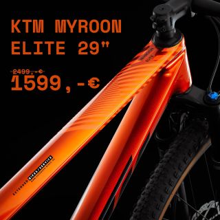 KTM Myroon 29” s karbónovým rámom, vidlicou Fox 32 a výbavou Shimano Deore XT 1x12 za akciovú cenu 1599,-eur. Využi...