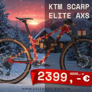 Akcia na skladové kusy modelu KTM Scarp Elite AXS stále trvá! Neváhaj a vyber si svoj vianočný darček za polovičnú cenu...
